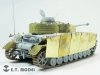 E.T. Model E35-290 WWII German Pz.Kpfw.IV Ausf.H w/Zimmerit Schurzen (Mid version) For DRAGON 1/35